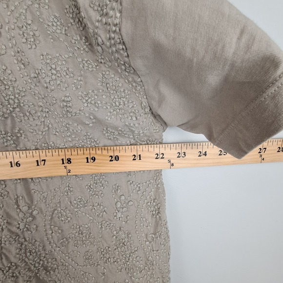 Pure Jill Women's PXL Organic Cotton Embroidered Short Sleeve Pullover T-Shirt - Picture 6 of 9